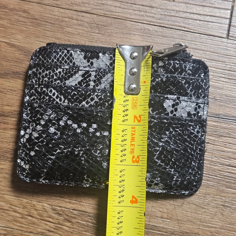 Patricia Nash Cassis‎ Snakeskin Leather Card Case Wallet Animal Print Mob Wife